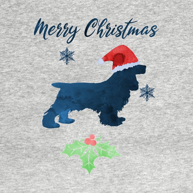 Christmas Cocker Spaniel Art by TheJollyMarten